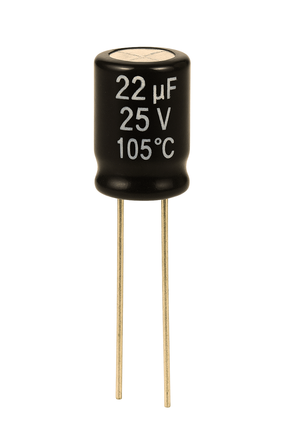 Condensateur électrolytique 22µF 25V 105°C pour alimentations - TogoMicroFarad Togo
